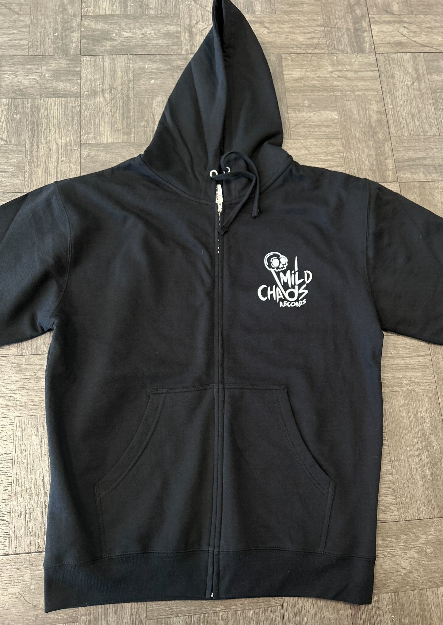 Mild Chaos Records Zip-up Hoodie - Black